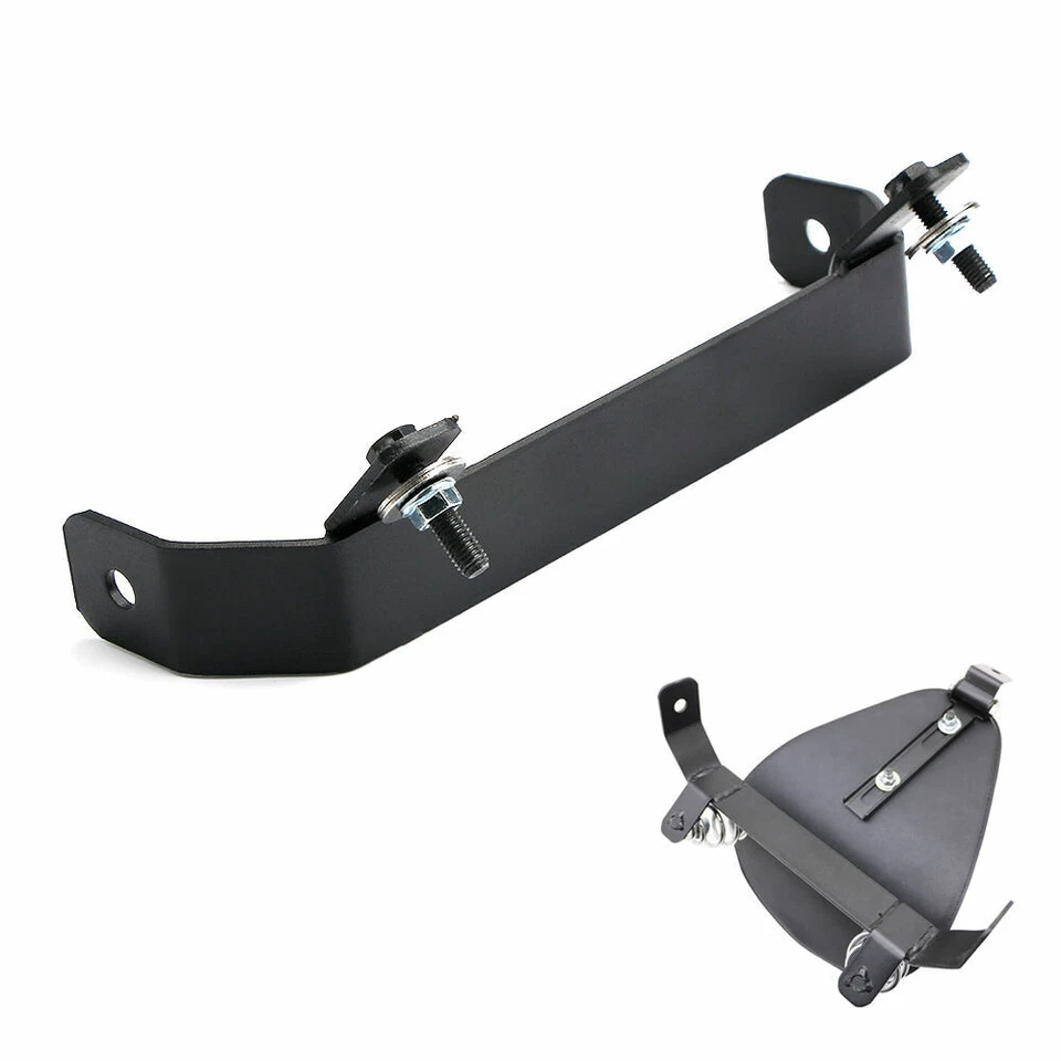 Kit de soporte de sillín de asiento SOLO con resorte y rodillo para motocicleta de 3" para bobber personalizada Foto 3 de 4