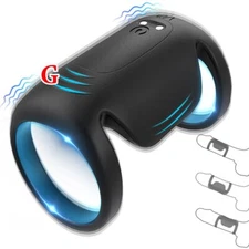 Vibrating Penis Cock Ring G-spot Vibrator Dildo Massager Sex Toys For Men Women