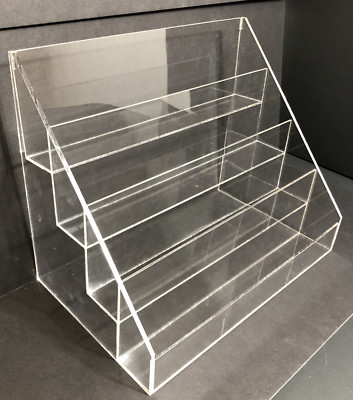 Acrylic Rack Greeting Card Display Rack Counter Top Display With 4