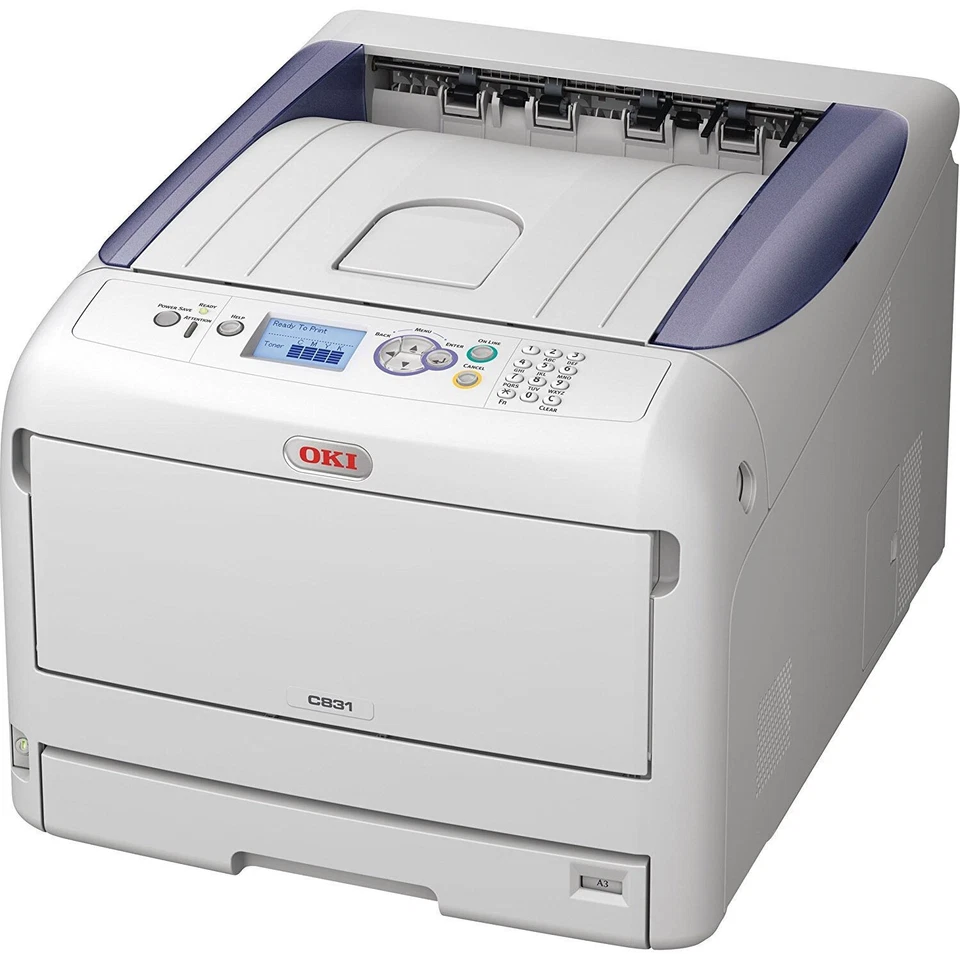 Oki C831n Colour Laser Printer A3 USB Network Desktop 01318801 REF W/WARRANTY - Image 2 of 2