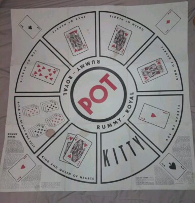 Royal Rummy Mat Vintage PAPER Western RUMMY ROYAL GAME Table Sized Game Sheet Mat | eBay