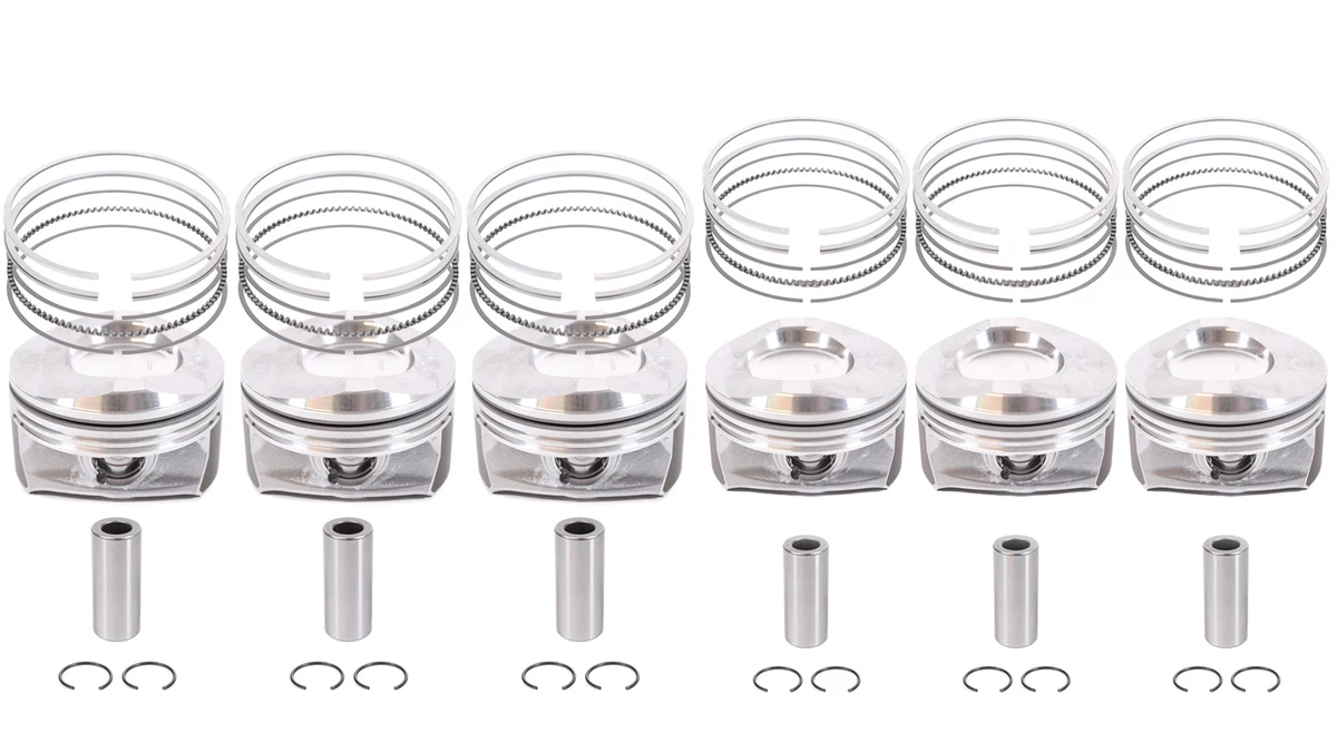 6x Kolben 0,25mm Übermaß Mercedes E-Klasse E 350 CGI M272 272.988 