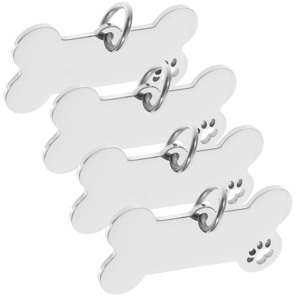 Set di 4 targhette per cani Slide On foto 5