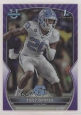 2022 Bowman U Chrome Purple Refractor 386/399 Tony Grimes #75 0hk3
