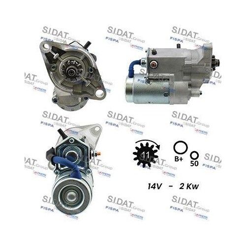 Démarreur Sidat S12DE0134A2 pour retrouver un démarrage fluide en hiver VW