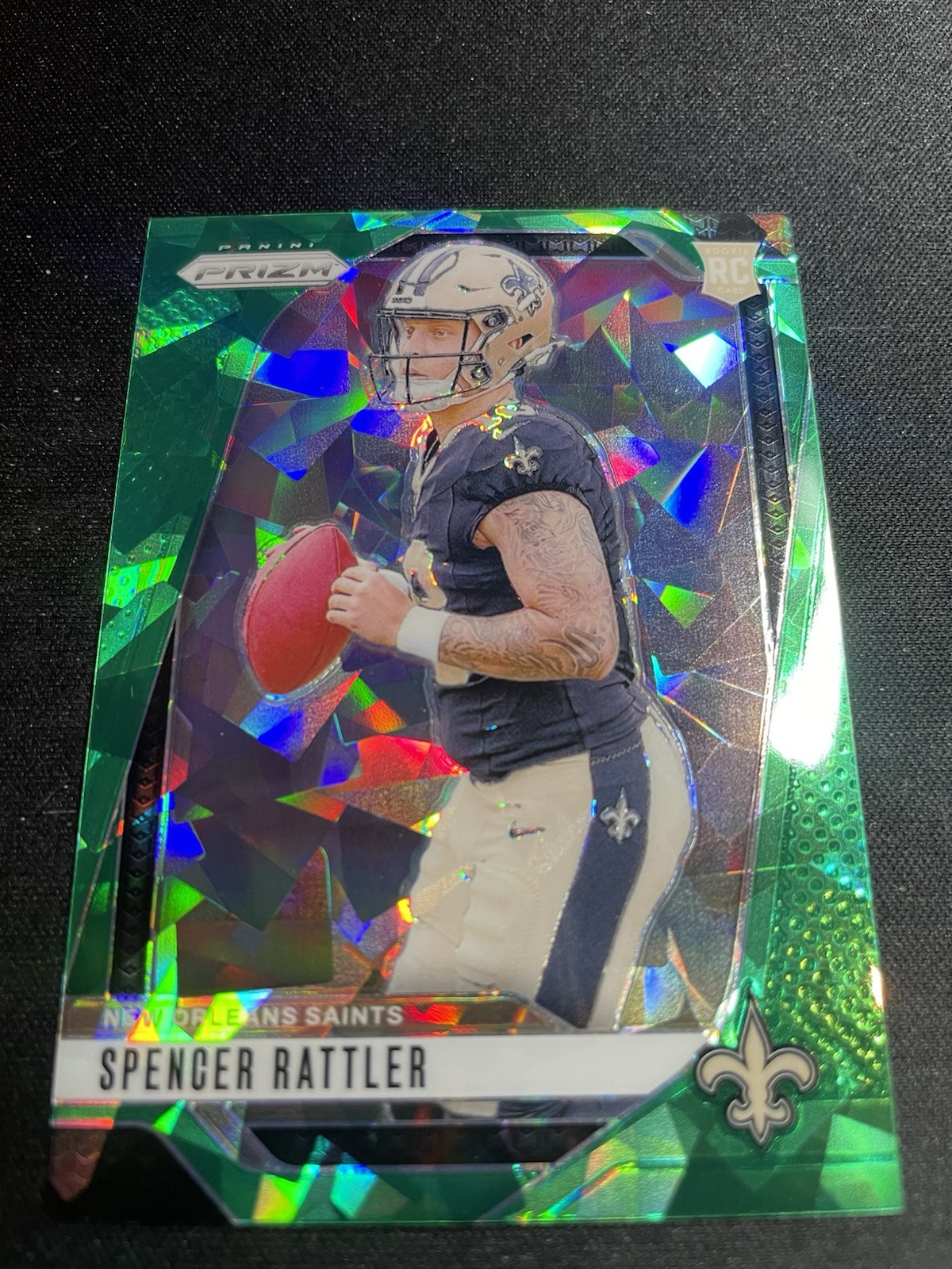 2024 Panini Prizm #388 Spencer Rattler Green Ice Saints