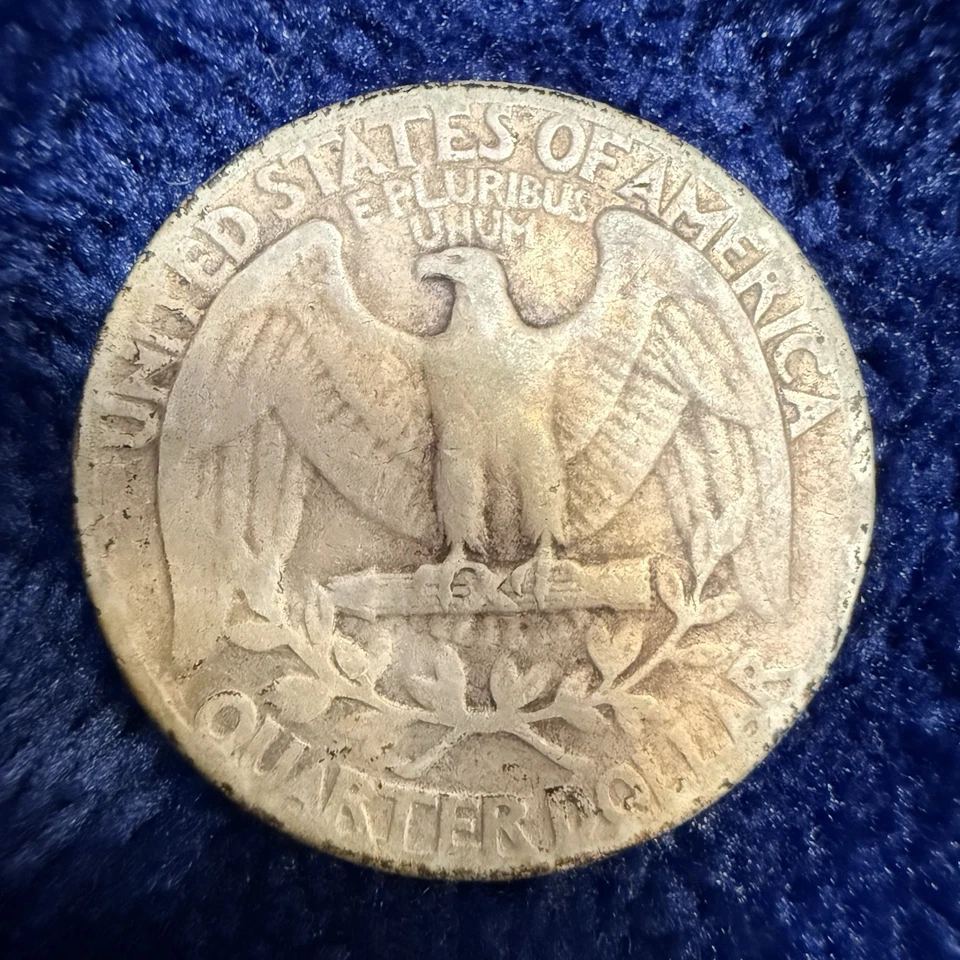 1946 Washington Quarter Silver Coin! G/VG Post-WWII Era Vintage VERY NICE! - Image 2 of 3