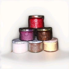 Highly Scented Soy Wax  6 Pack Aromatherapy Candle set with reusable jars
