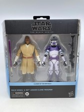 STAR WARS The Black Series Mace Windu & 187th Legion Clone Trooper 6-Inch Scale