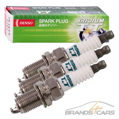 3x DENSO ZÜNDKERZE IRIDIUM TT IK16TT FÜR DAIHATSU CHARADE CUORE 5 6 1.0