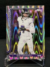 Rashod Bateman 2025 Topps Chrome#21 Ray Wave Refractor Baltimore Ravens