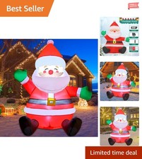 5FT LED Christmas Inflatable Santa - Bright Outdoor Decor for Magical Holidays