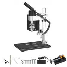 Small Benchtop Drill Machine, 775 Motor B10 Drill Chuck 0.6-6 mm Chuck Range