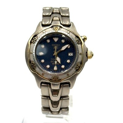 Seiko AGS Titanium 200m Quartz Watch Junk 3M22-0010 Unused SV411