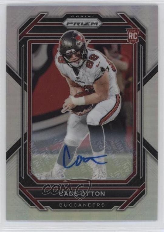 2022 Panini Prizm Rookies Silver Prizm Auto Cade Otton #362 Rookie Auto RC