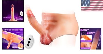 5 Inch Silicone Dildo with Thrusting and Vibration for Intense Stimulation 