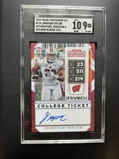 Jonathan Taylor 2020 Contenders Building Blocks Auto VAR SSP /10 SGC 9/10 Colts