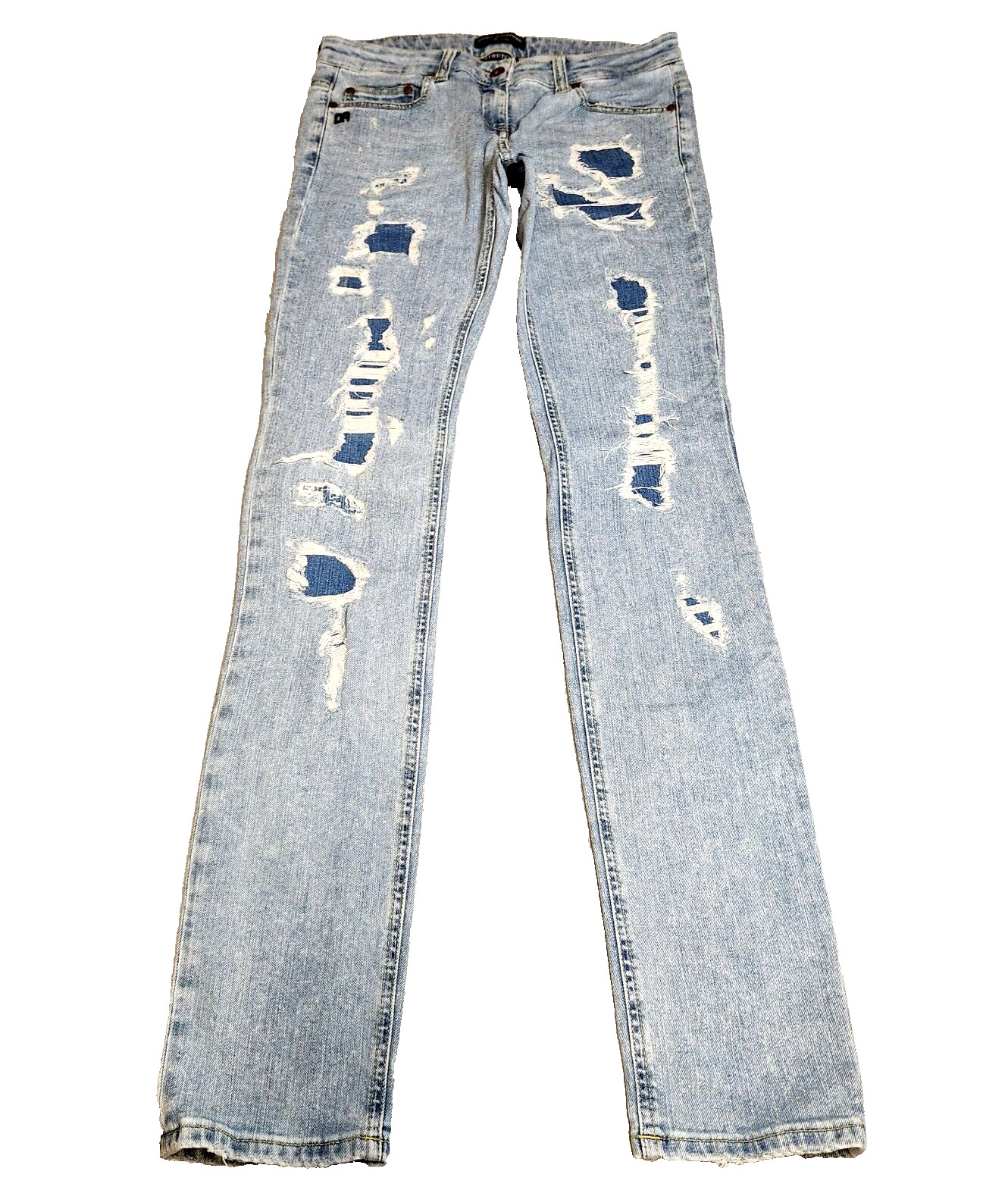 Sz 30 X 34 Italy Stretch Low Rise Distressed