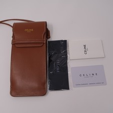 Celine Cell/Sunglass Holder Leather Case  New Without Box