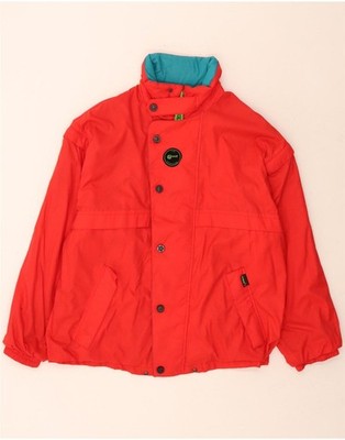 BRUNIK Mens Windbreaker Jacket IT 48 Medium Red Polyamide DM46