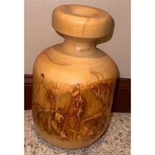 Nature Turns Hand Turned Aspen Wood Vase Rustic Organic Decorative Vessel 8.5in