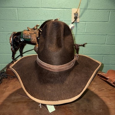 American hat company Cowboy hat  Tom Mix Gus style 1970 s Antique Vintage 