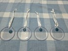 Lot of 4 Waterford 'Engrave Disk' Crystal Ornaments — photo 1