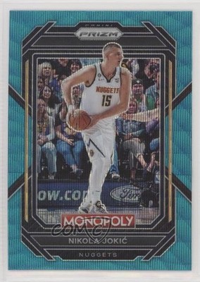2022-23 Panini Prizm Monopoly Teal Wave Prizm Nikola Jokic #22 0m4r