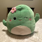 Squishmallows Soft Green Cactus Plush w/ Pink Flower, Medium 14-24 in 2022 — photo 1