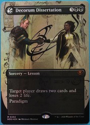 Decorum Dissertation (Borderless) Foil Secrets of Strixhaven