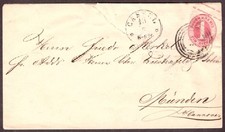 Thurn und Taxis Brief echt gelaufen Stempel CASSEL 2