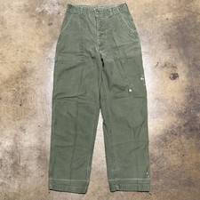 Vintage 70s US Military OG107 Cotton Sateen True Vintage Pants Fits 28 x 27.5