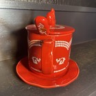 Temp-tations Doodle Doo 20-oz Mug w/ Lid It, Spoon & Coaster in Red — photo 2
