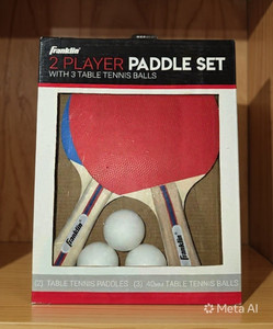 Franklin 2 Player Paddle Set with 3 Table Tennis Balls
