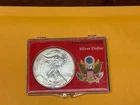 American Eagle 1997 1 oz Fine Silver Dollar Coin in Case