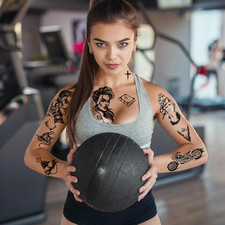 12 Sheets Large Chicano Temporary Tattoos, Cholo and Chola Temporary Tattoos,...