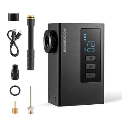 ROCKBROS 120PSI Elektrische Pumpe mini Luftpumpe mit Display 420mAh Akku DEDHL