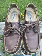 Sperry Brown Leather Boat Shoes Deck Men's 10.5M