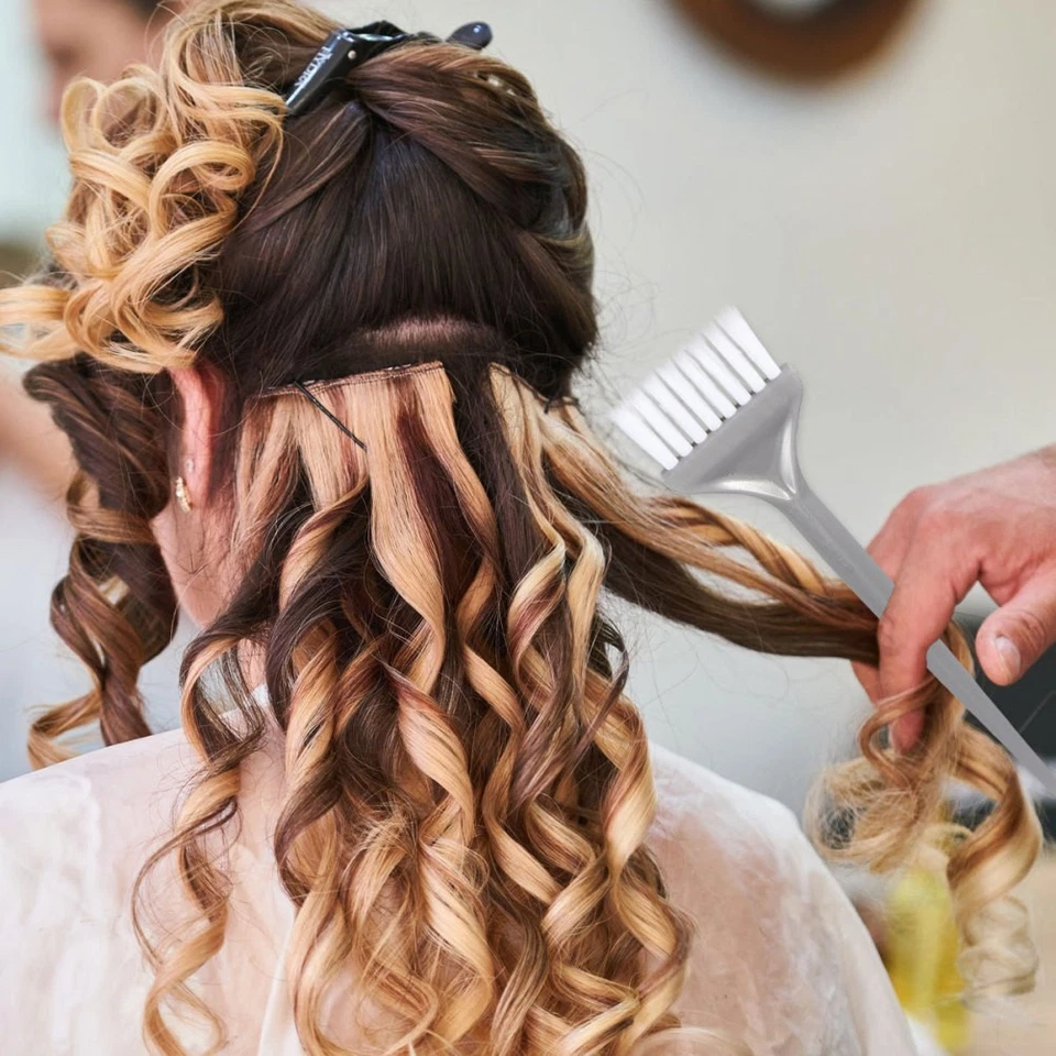 5pcs Brush per tinture per setole per olio per spazzole argento - Immagine 3 di 4