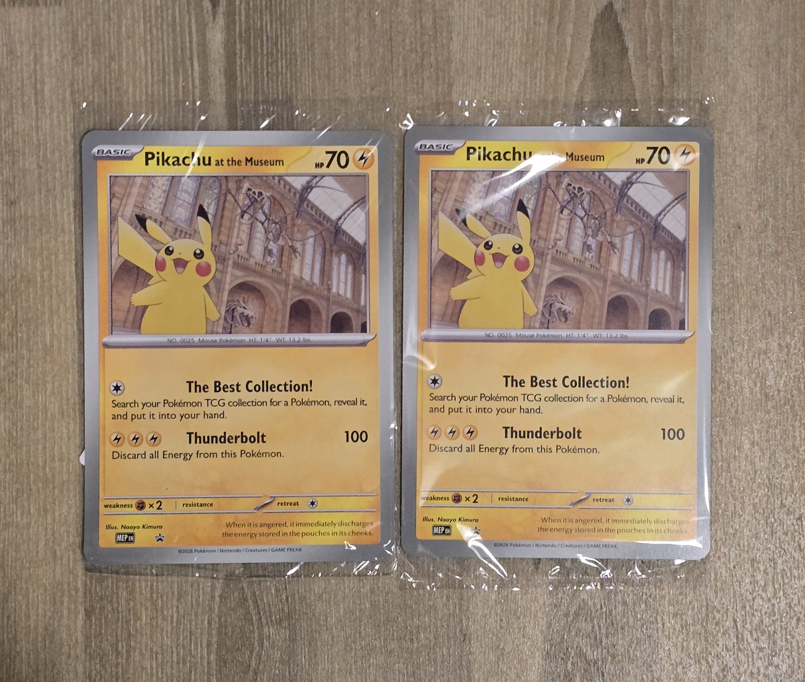 Pokemon TCG 2x Pikachu At The Museum Jumbo Promo Sealed