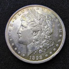 1898 Morgan Silver Dollar $1 - Philadelphia Mint - Unc. Details - Scratches