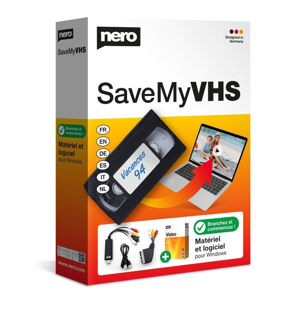 Numérisez vos cassettes vidéo de famille au salon avec Nero SaveMyVHS sous Windows
