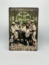 retro-style sign sandlot baseball team from 1934 Bayville Bombers
