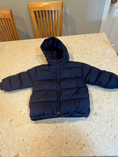 GAP Toddler ColdControl Hooded Water Resistant Puffer Jacket Navy Size 3