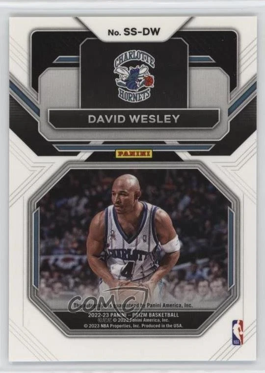2022-23 Panini Prizm Sensational Signatures David Wesley #SS-DW Auto - Image 2 of 2