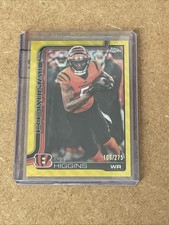 2025 Topps Chrome Tee Higgins Yellow Refractor /175 Cincinnati Bengals