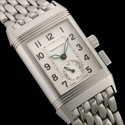 Jaeger-LeCoultre Reverso Memory Q2558170 Stainless Steel Leather Strap #SU079