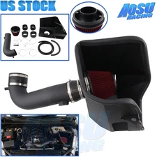 Heat Shield Cold Air Intake Kit +Red Filter For 2019-2025 Silverado 5.3L/6.2L V8