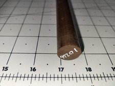 7/8" Dia. x 12" 75 D Durometer Polyurethane Rod, Brown, P/N 10266