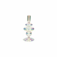 Gift Company Kerzenhalter Voile KerzenstäNder Glas Irisierend Transparent H 20Cm
